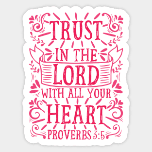 Proverbs 3:5 Sticker